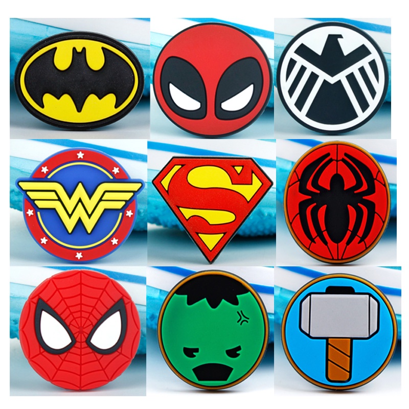 Phụ Kiện Trang Trí Giày Crocs Jibbitz Marvel Iron Man Batman Croc Captain America