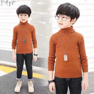 Áo len cổ lọ bé trai sz đại cho bé từ 7/8 y đên 12 y