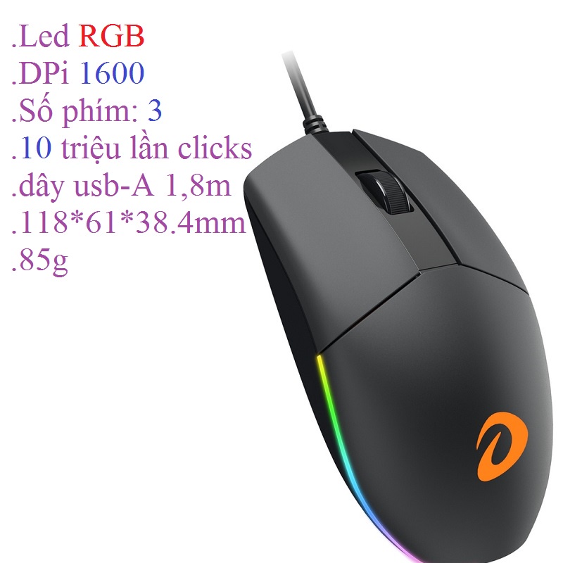 Chuột game có dây Dareu LM130S