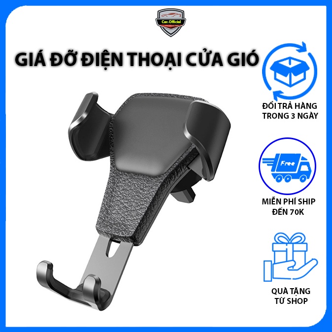 Giá Đỡ Điện Thoại Trên Ô Tô – Giá Đỡ Điện Thoại Ô Tô – Kẹp Cửa Gió Điều Hòa Xe Hơi, Thiết Kế Nhỏ Gọn, Tinh Tế