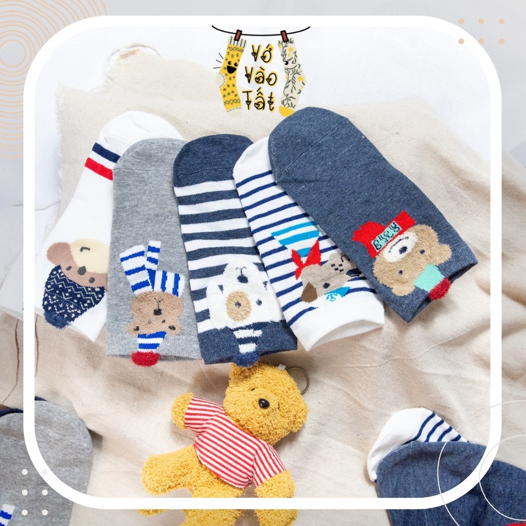 TẤT VỚ CỔ NGẮN CÚN VÀ GẤU MÙA ĐÔNG