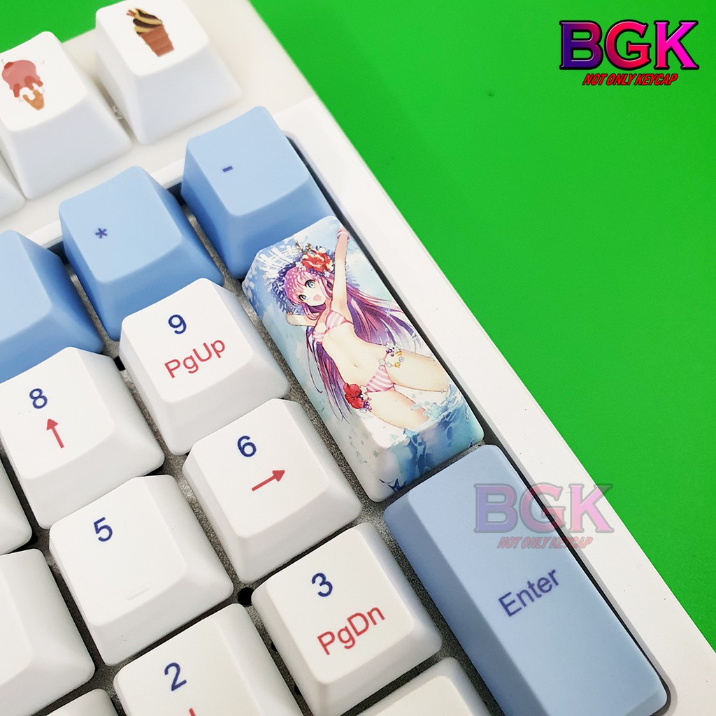 Bộ Keycap Summer Bikini PBT 118 Nút OEM Profile Thick PBT dùng cho Nhiều Layout!