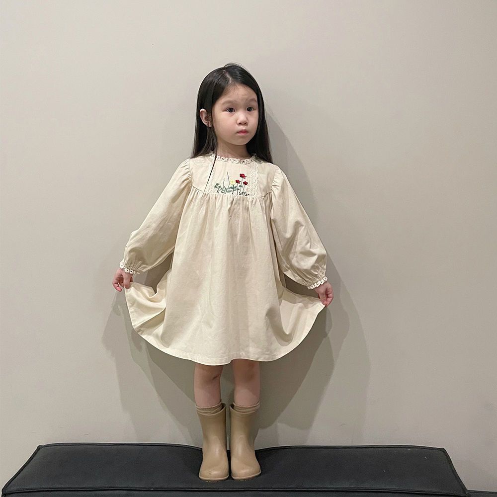 [Babycat] Hàng Có Sẵn Đầm Công Chúa Tay Dài Phong Cách Hàn Quốc Nhật Bản Thời Trang Mùa Thu Hàng Mới Dành Cho Bé Gái