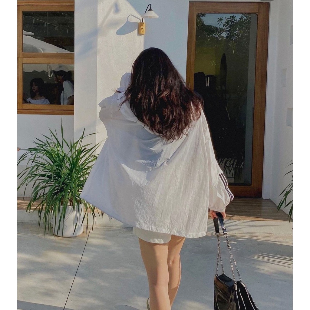 Áo Khoác Dù Form Rộng Unisex Phong Cách Thể Thao- kèm ảnh thật chụp tại shop