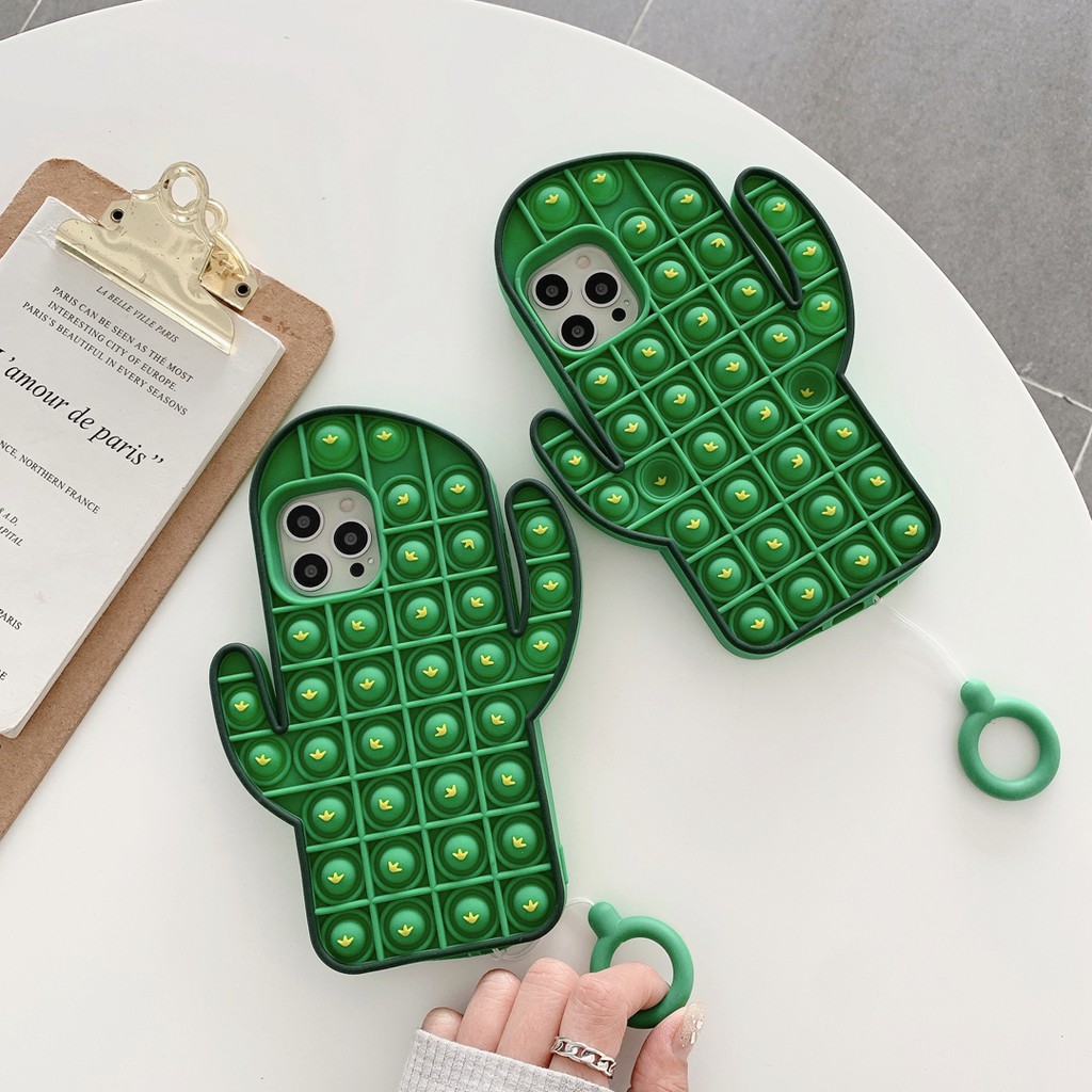 Ốp Lưng Silicone Họa Tiết Cây Xương Rồng Dễ Thương Cho Iphone 7 8 Plus 11 Cute Iphone 11 Pro11 Promax 12 12 Pro 12 Promax
