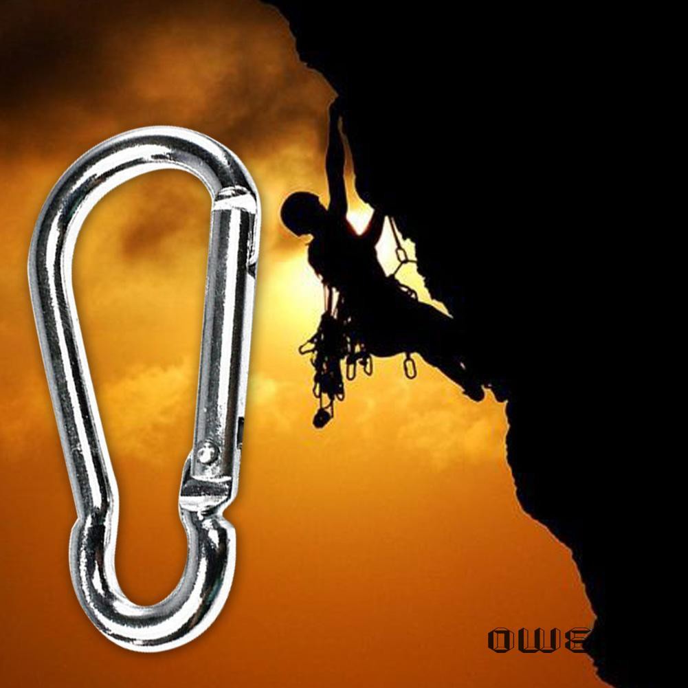 Móc Khóa Carabiner Màu Bạc Đa Năng