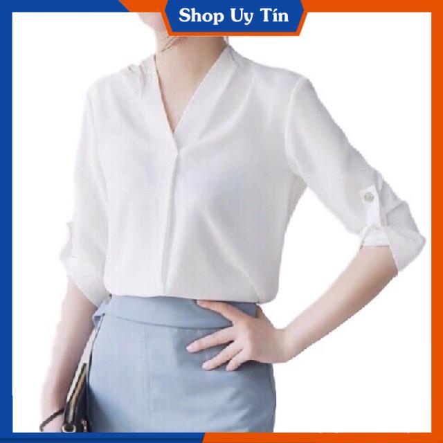 [Hàng Cao Cấp] -  ÁO CỔ V TAY LỠ | BigBuy360 - bigbuy360.vn