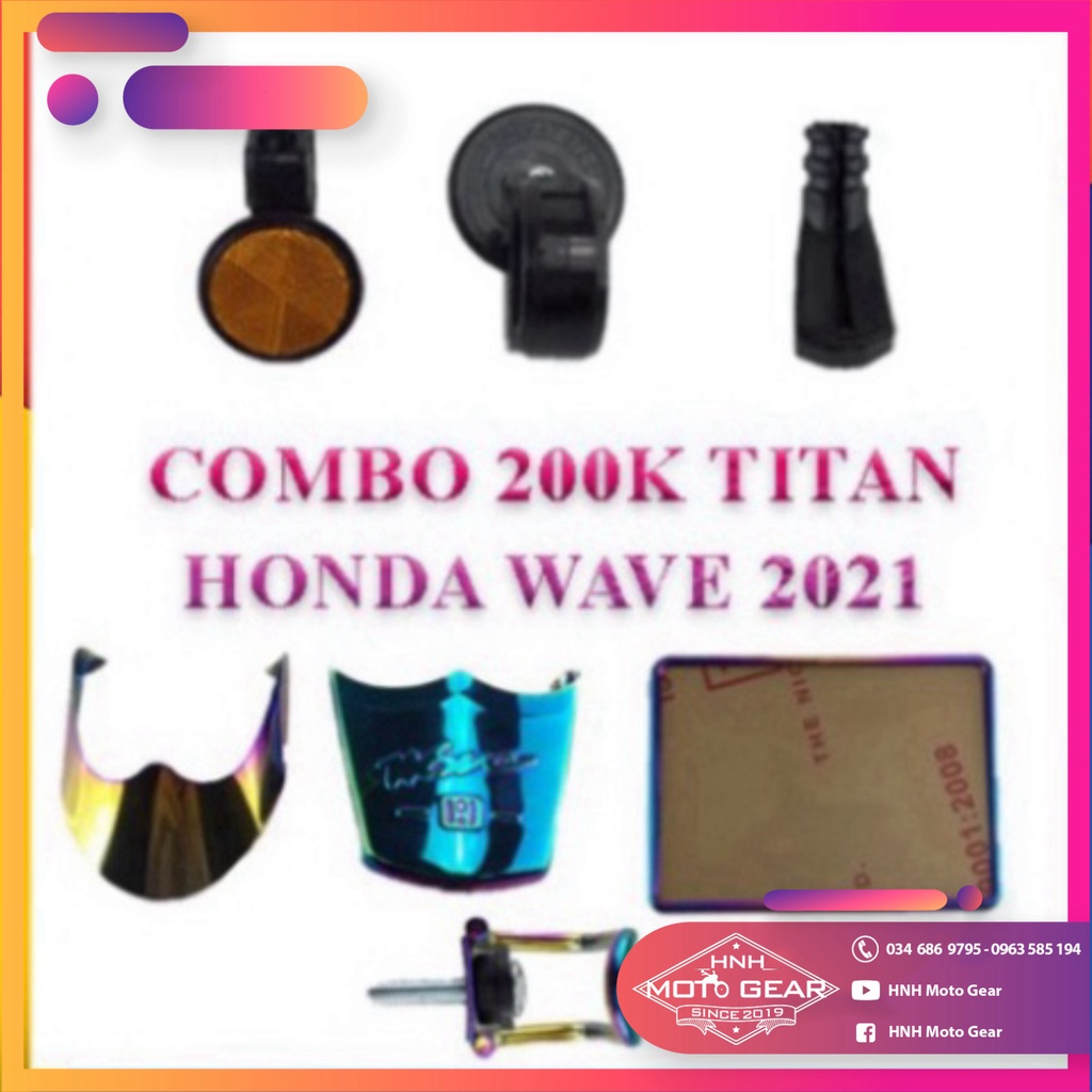 Honda Wave 2021 - Bộ Trang Trí 5 Món Hàng Đẹp