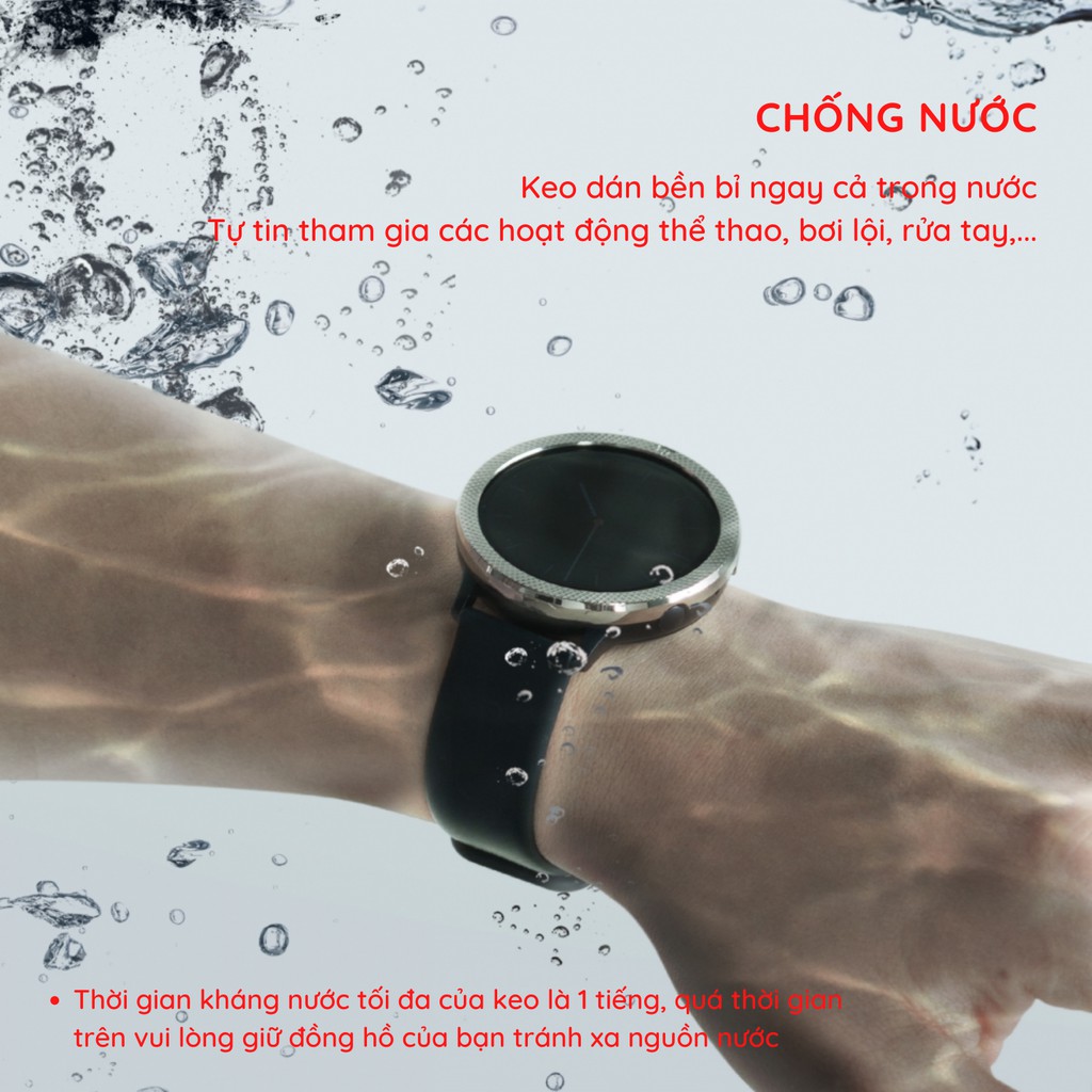 Keo dán thay thế cho viền Bezel (40/41/42/44/45/46mm) - Hãng Ringke