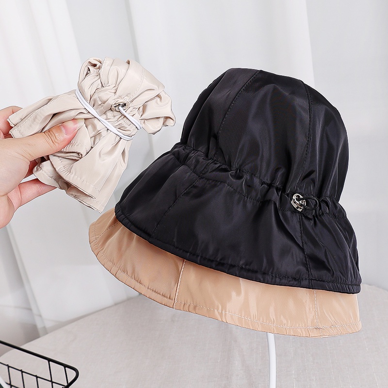 1 Mũ Tai Bèo Chống Nắng Thoáng Khí Có Dây Rút Dễ Điều Chỉnh Phong Cách Unisex