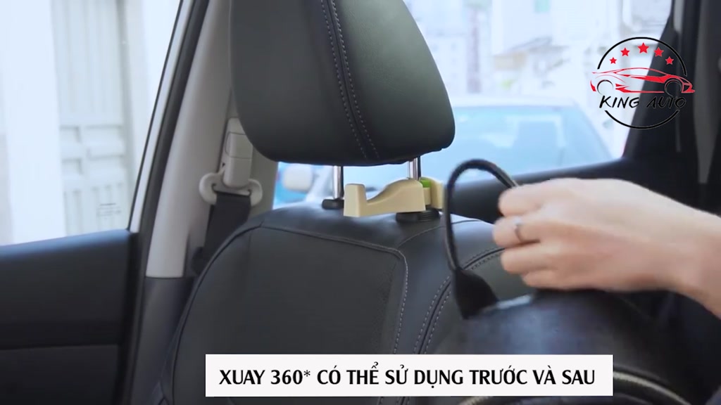 1 Cặp Móc treo đồ trên ô tô gài trước sau ghế tiện lợi thiết kế chắc chắn cao cấp | BigBuy360 - bigbuy360.vn