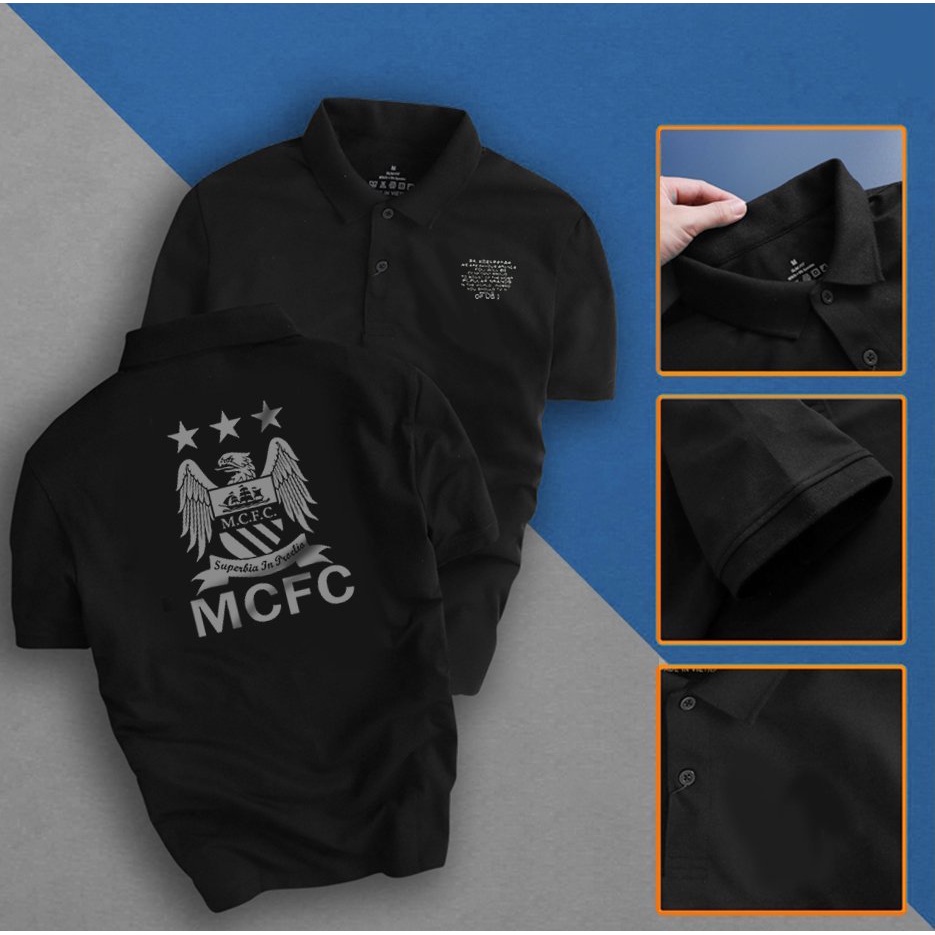 Áo Polo Nam Mùa Hè 2023 Đủ Size Từ M đến 4XL Áo Thun Có Cổ Polo cổ trụ Manchester City form đẹp- BeYourWaoo PLN186