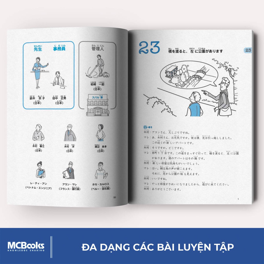 Sách Giáo trình tiếng Nhật Daichi Sơ cấp 2 Bài tập tổng hợp MCBooks