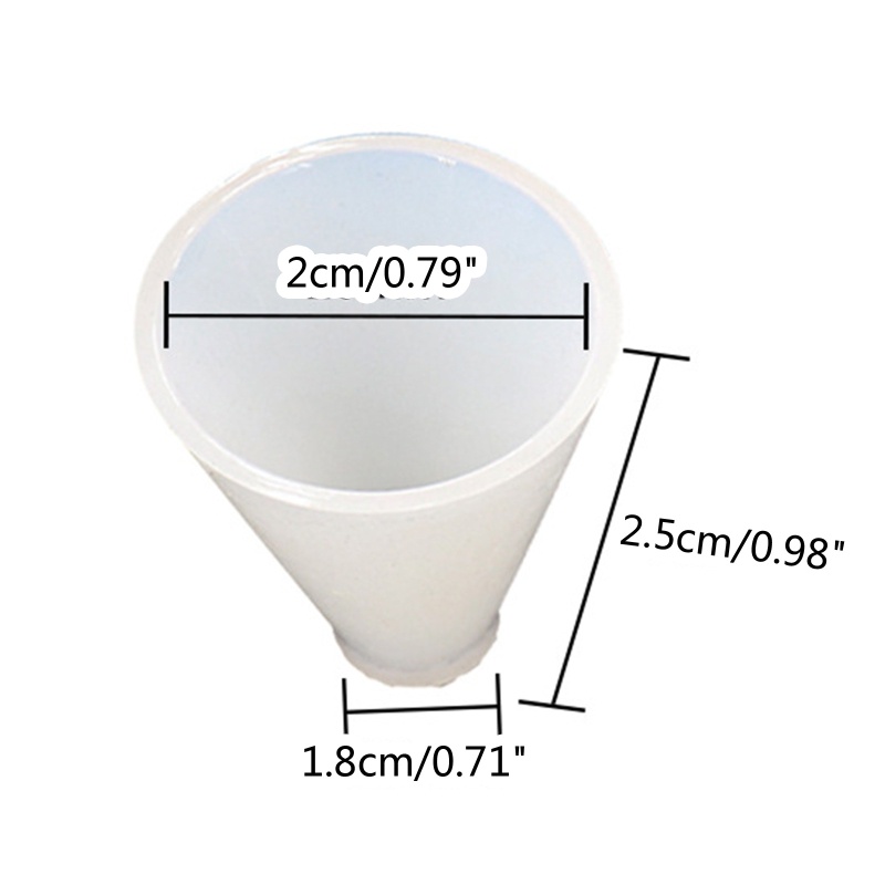 Khuôn Silicone Tạo Hình Làm Xà Phòng Hình Nón 3D