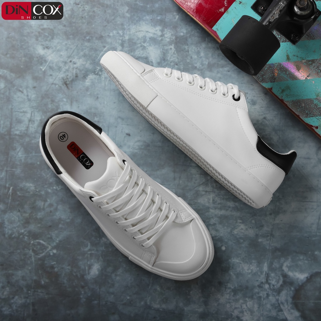 Giày Sneaker Da Nam Chính Hãng DINCOX C13 WHITE