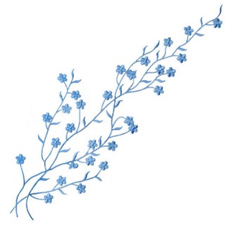 Hình dán ủi quần áo hình nhành hoa xinh xắn