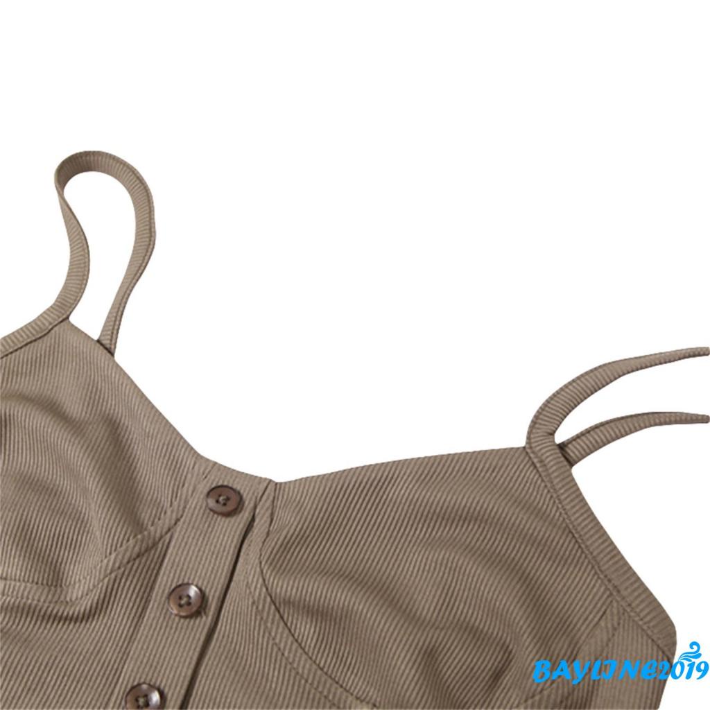 BAY-Women Tanks Tops + Long Flared Pants, Hollow Waist Trim Skinny Fit Solid Color Summer Clothing
