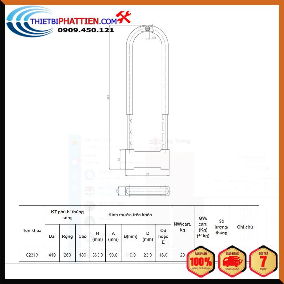 FREESHIP Khóa xe chữ U Việt Tiệp cao cấp, tiện lợi khóa xe đạp xe máy - Huy Tưởng