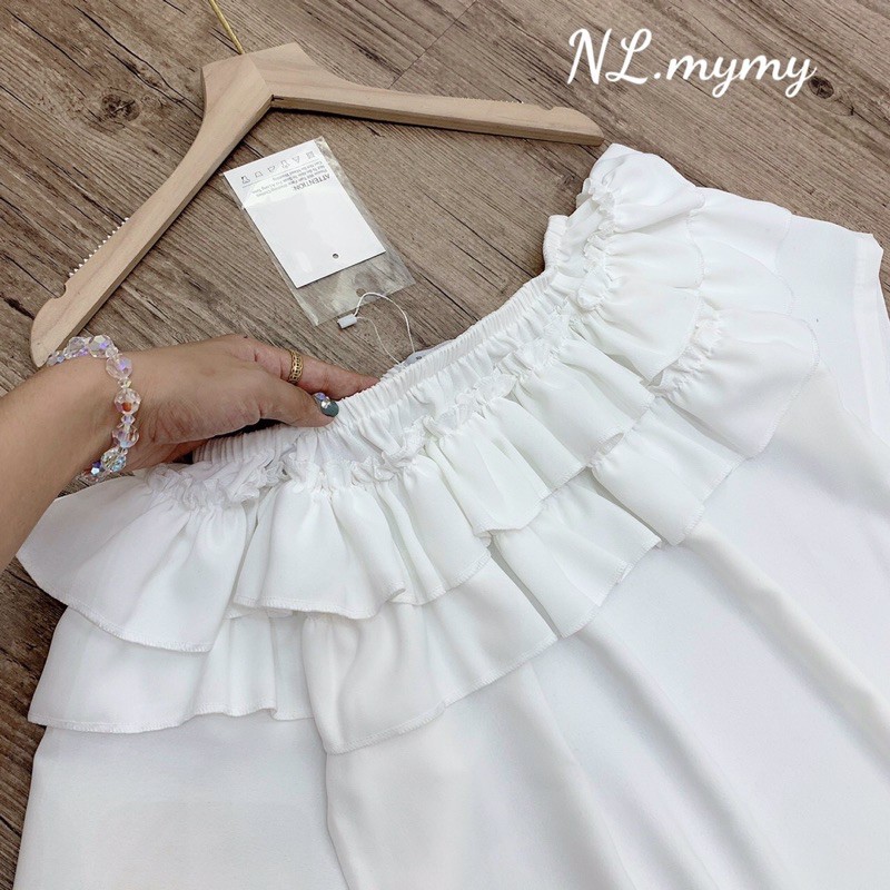 Set trễ vai trắng siêu đẹp
