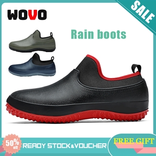 Giày cổ thấp đế chống trượt mang trong nhà bếp/đi mưa ngoài trời/ mang đi chơi size 36-48