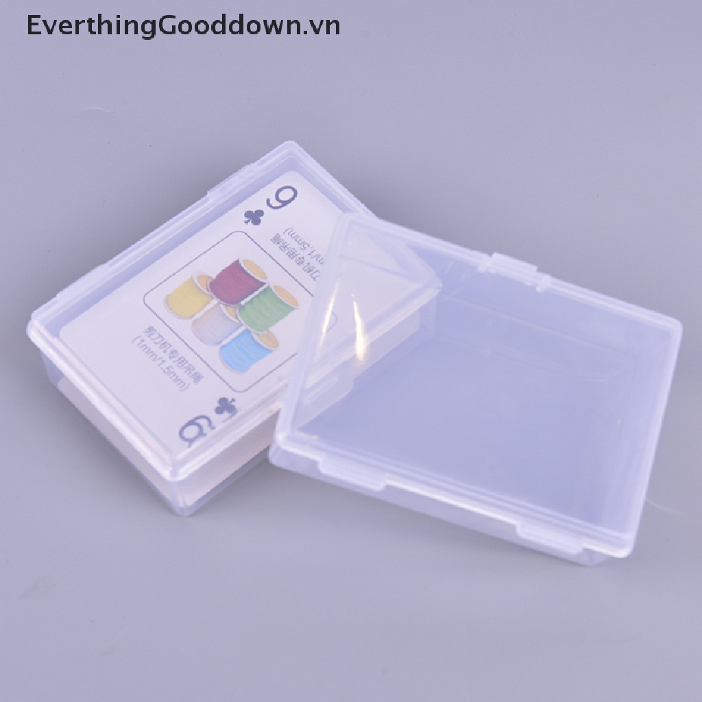 Bộ 2 Hộp Nhựa Trong Suốt Đựng Bài Poker Tiện Lợi Ốp