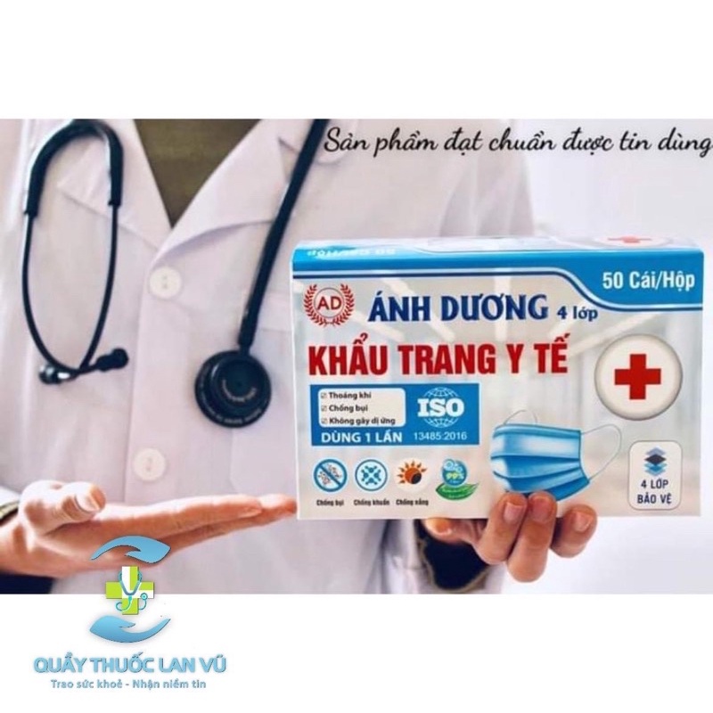 Khẩu y tế ÁNH DƯƠNG 4 lớp