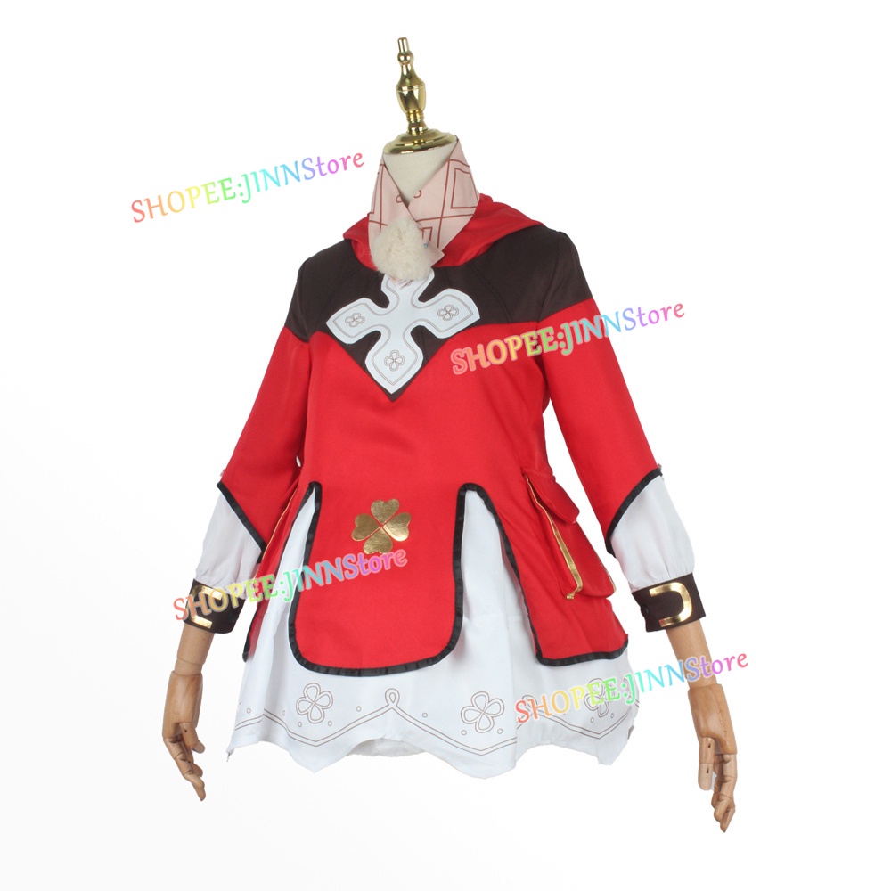 Set trang phục hóa trang anime Genshin Impact Klee phong cách Trung Hoa thời trang/ Tóc giả/ Ba lô và búp bê