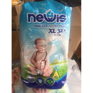 Bỉm Newis quần M40/ XXl28 - hàng miếng tặng