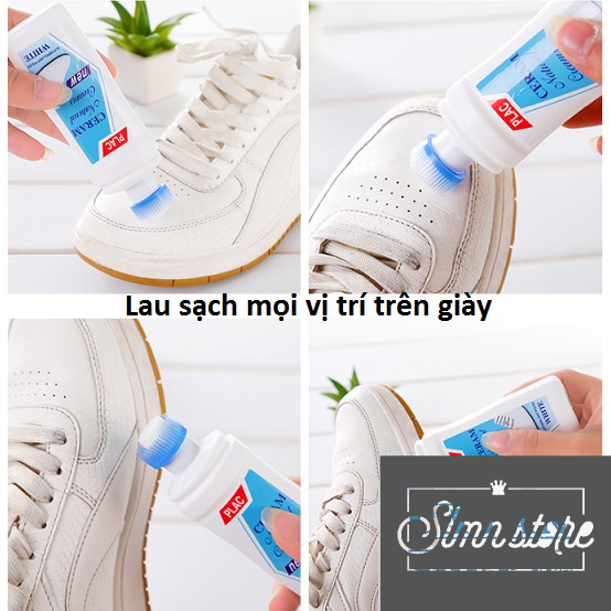 ️FREESHIP️Combo 5 chai chà Giày PLAC đa năng nước tẩy trắng giày Thần thánh dễ sử dụng 100ml Slmn_NLGIAY