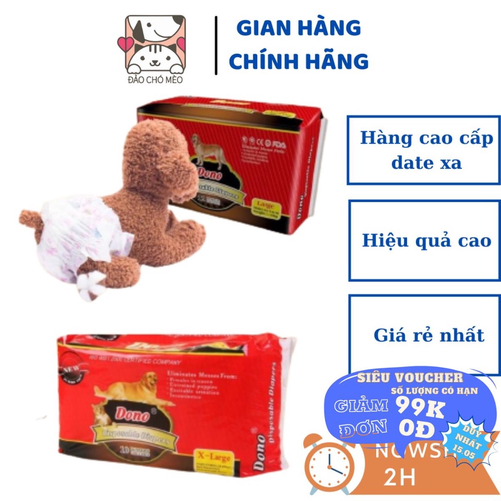 Bỉm Chó Dono thấm hút khô thoáng , Hàng Nhập Khẩu chính hãng cao cấp - Đảo Chó Mèo Official