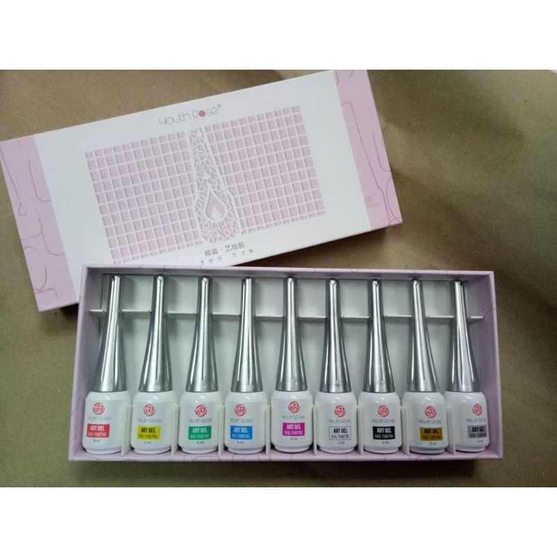 Cọ nét hoa hồng sét 9 màu