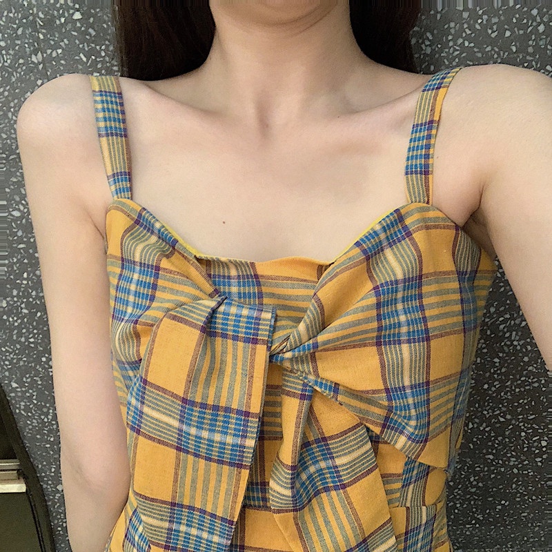 Đầm PERTY dáng ôm in sọc caro thời trang cao cấp cho nữ