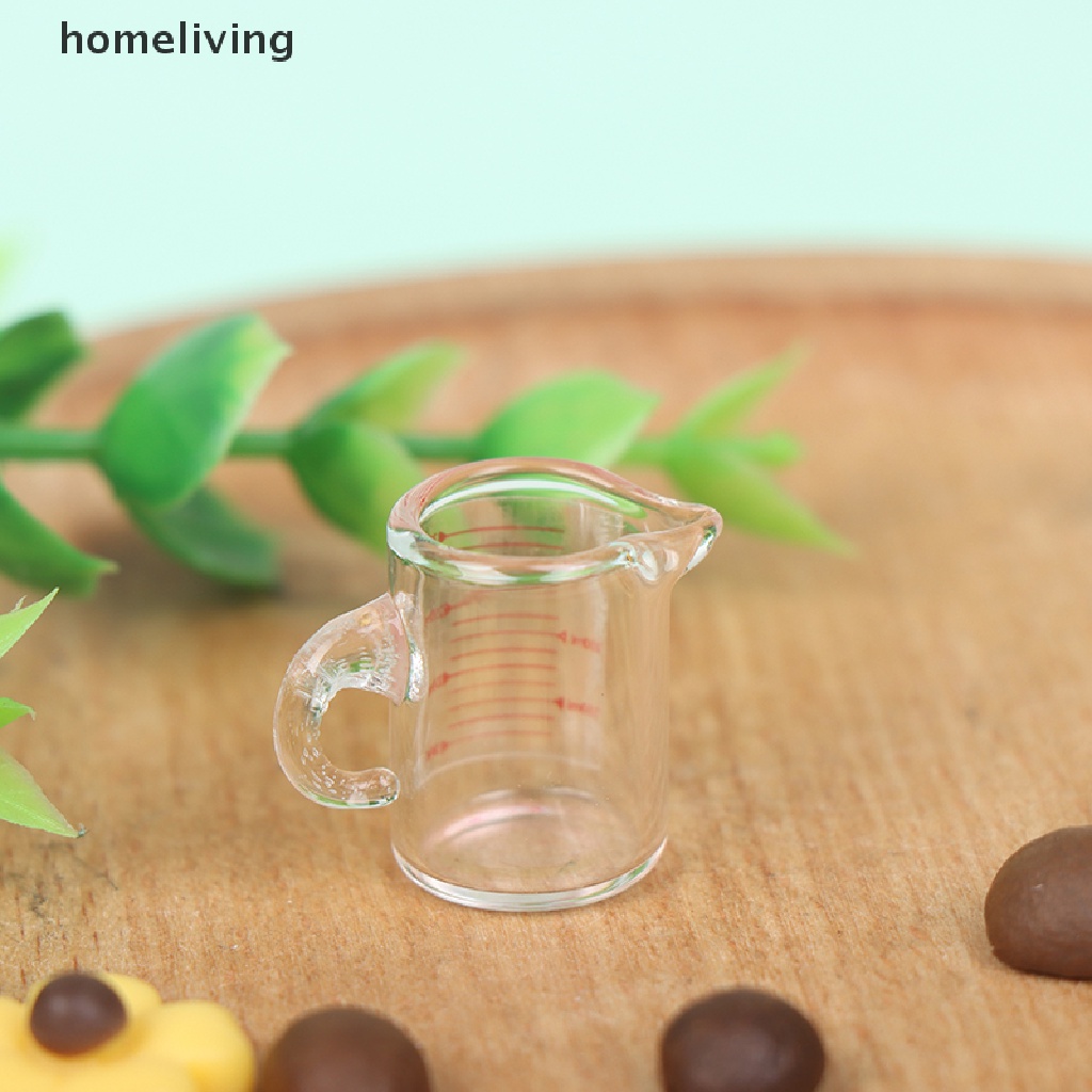 1 Cốc Đo Lường Bằng Thủy Tinh Cho Nhà Búp Bê Tỉ Lệ 1: 12