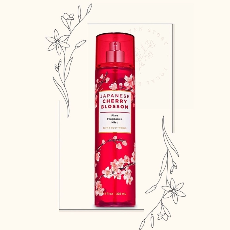 MẪU THỬXịt thơm toàn thân Bath & Body Works Fine Fragrance Mist ...Cherry blossom | Thế Giới Skin Care