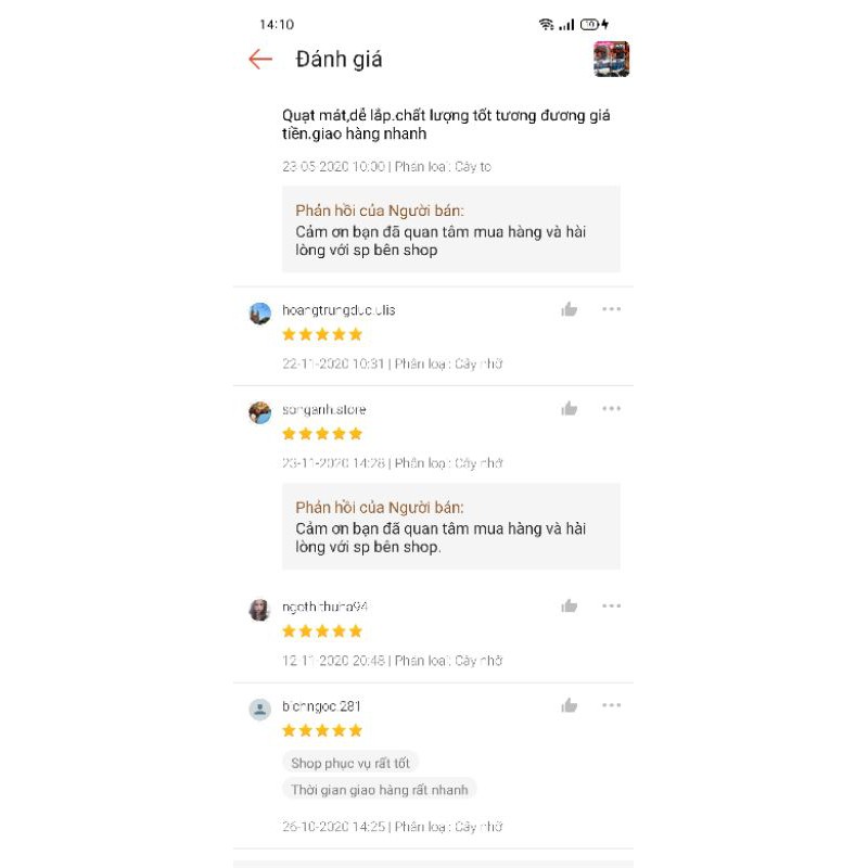 Quạt cây điện cơ bảo hành 12 tháng