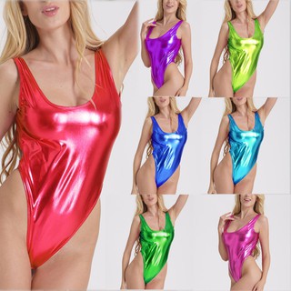 Bikini da bóng màu kim loại gợi cảm cho nữ