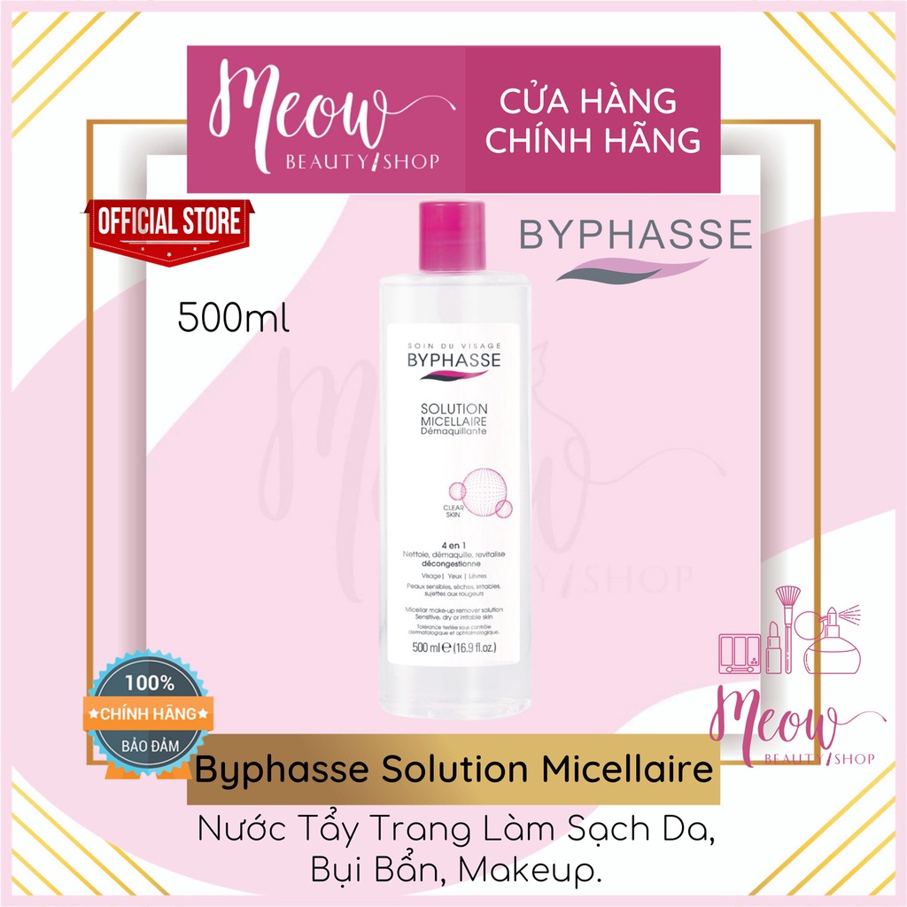 Byphasse - Nước tẩy trang Byphasse dành cho mọi loại da (500ml)
