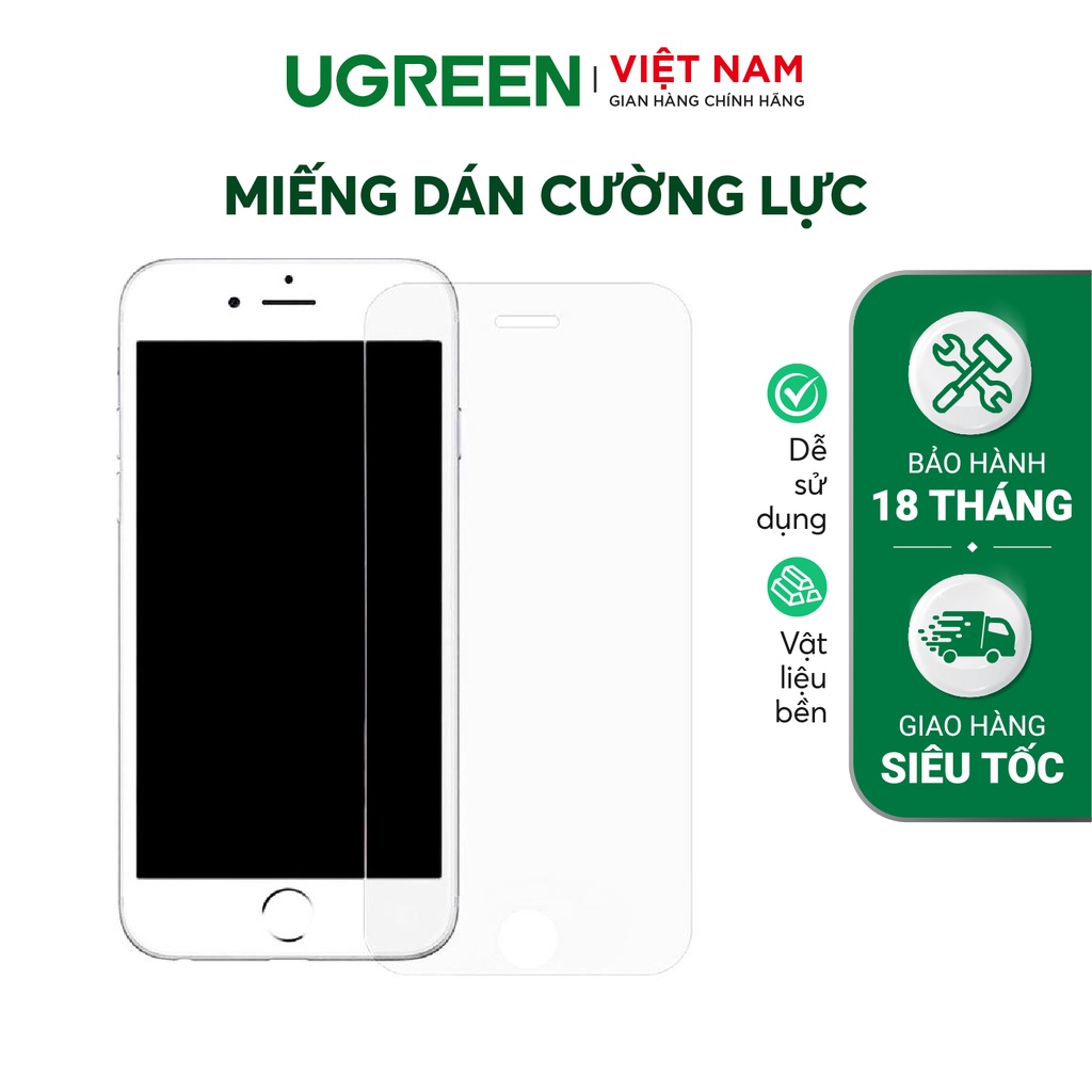 Miếng dán cường lực UGREEN cho điện thoại Iphone 6/6S/7/8 X Xs 6+/7+/8+