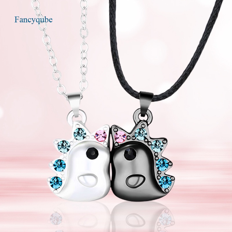 Set 2 Vòng cổ mặt hình kỳ lân đính đá zircon cho cặp đôi