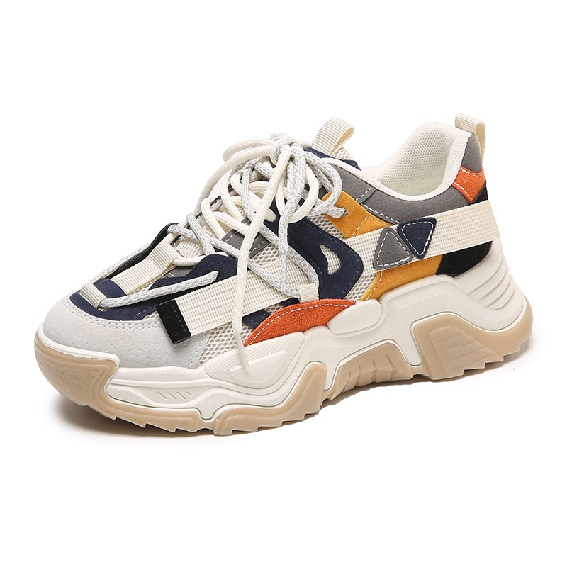 Giày Sneaker Tăng Chiều Cao Thoáng Khí Phong Cách Hàn Quốc Cho Nữ