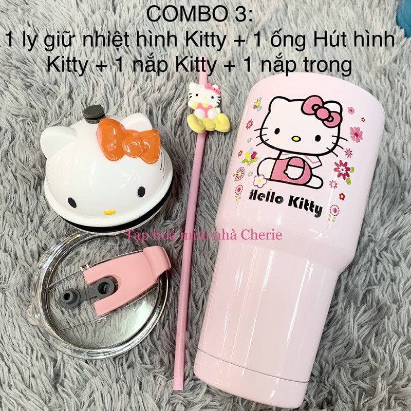Bộ ly giữ nhiệt hình Doreamon / Kitty siêu xinh