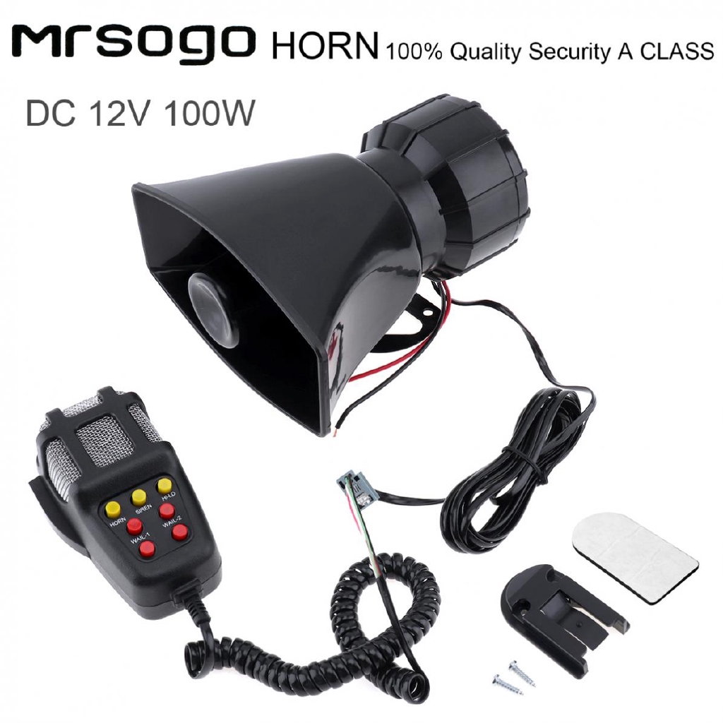 Loa cảnh báo 100W gắn xe máy , xe hơi