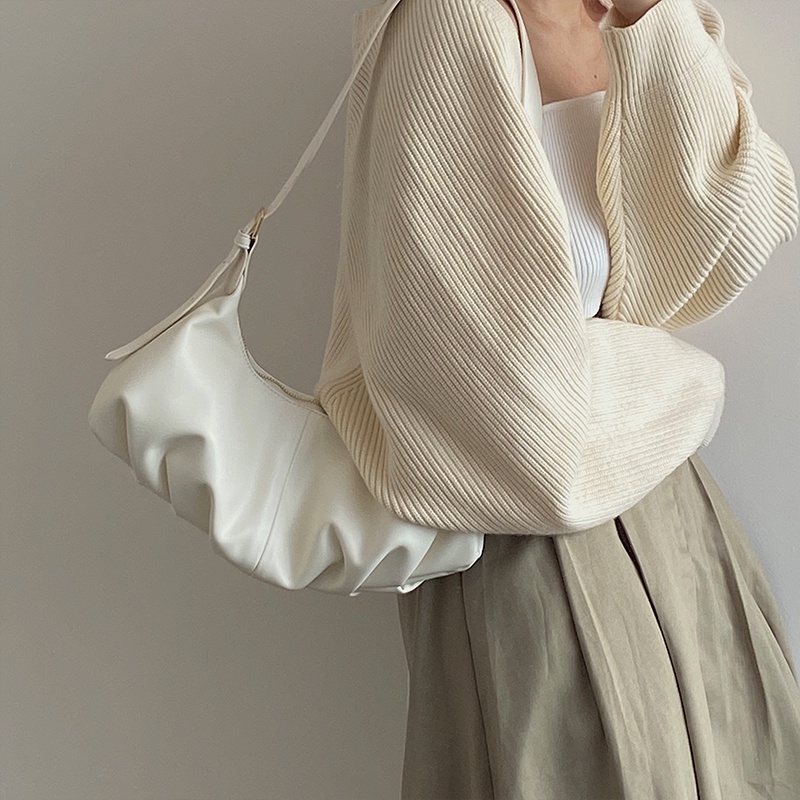 Túi đeo chéo vai mềm đơn giản phong cách retro cho nữ