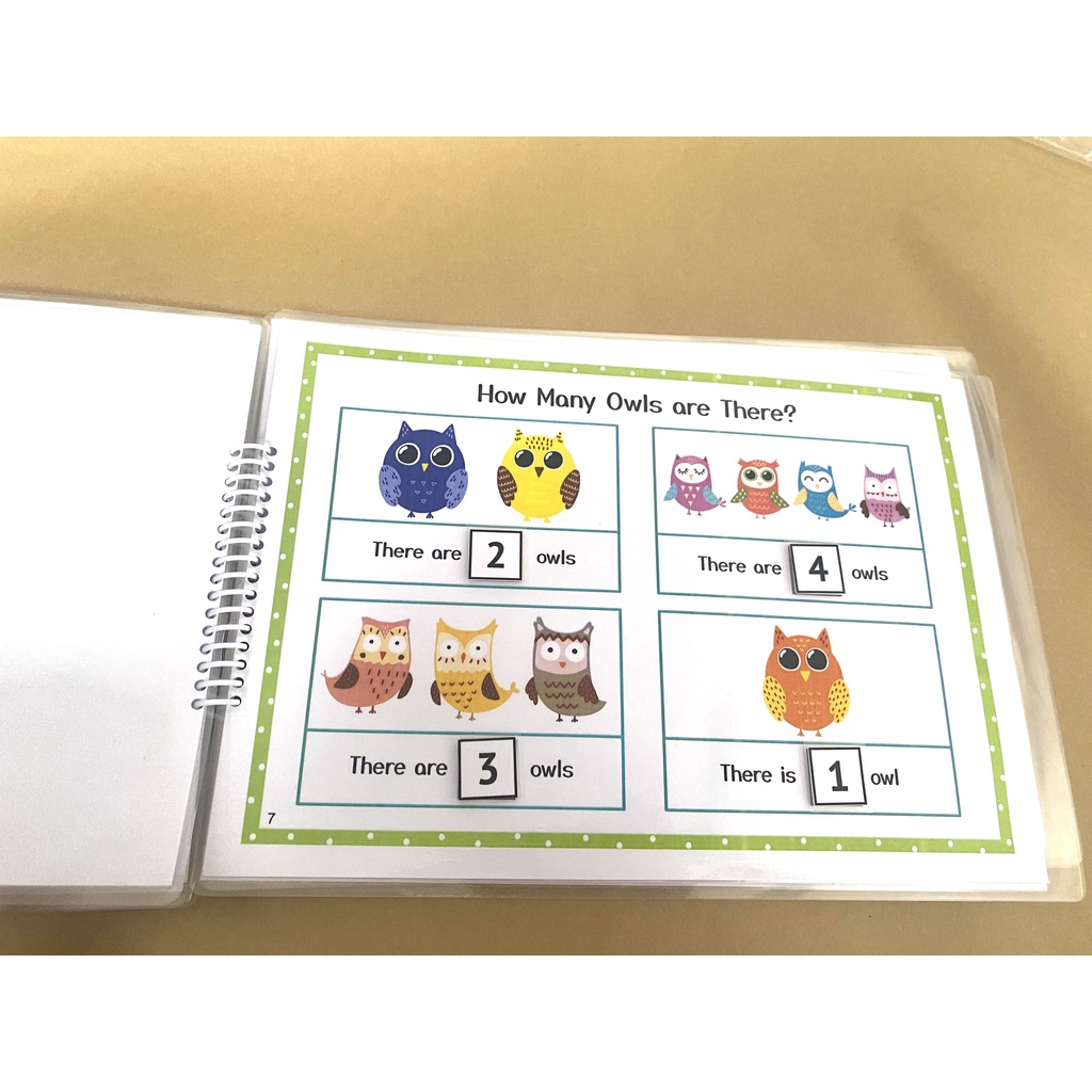 BUSY BOOK Học liệu nhận biết số đếm 1-10 dành cho bé