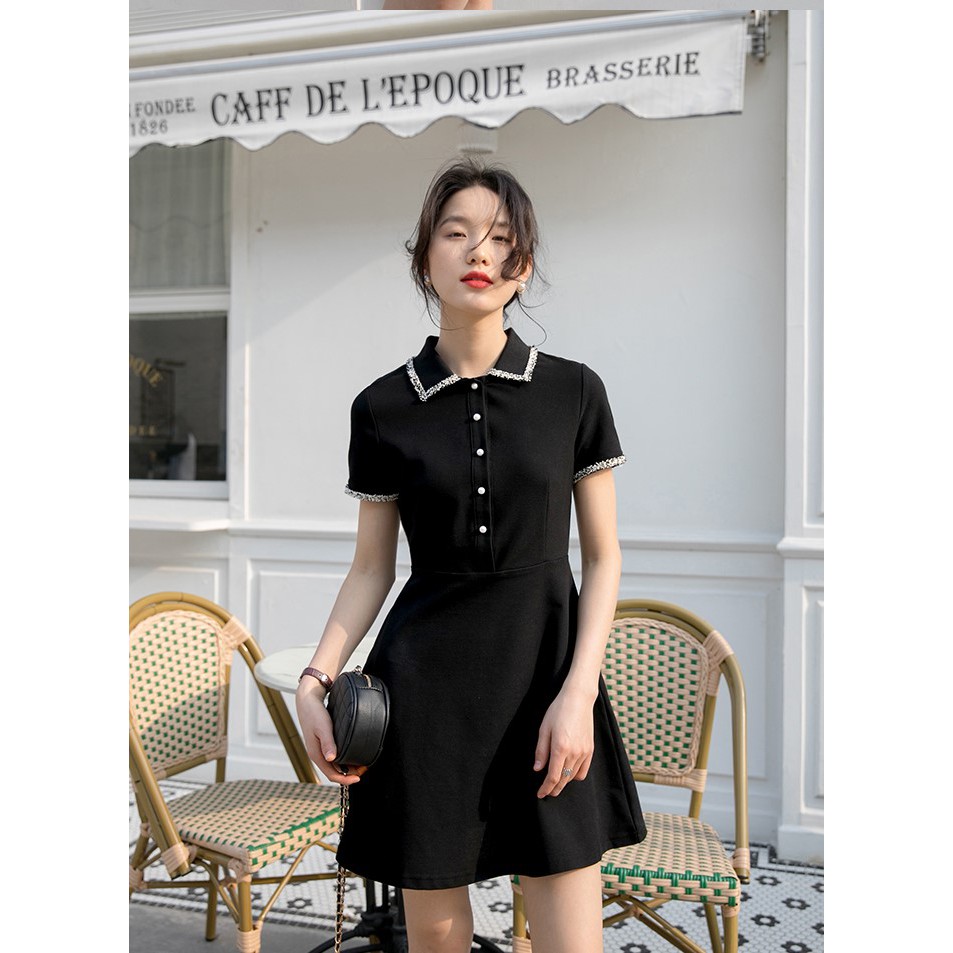 ĐẦM PHỐI VIỀN CỔ & TAY | LUCIA | BigBuy360 - bigbuy360.vn