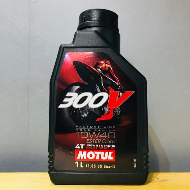 Dầu nhớt MOTUL 300V 10W40 (100% tổng hợp) 1 lít SL MA