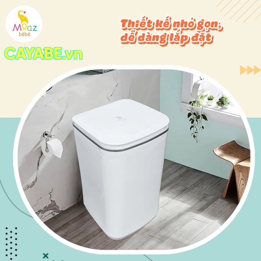 Máy giặt quần áo mini cảm ứng MOAZ BÉBÉ diệt khuẩn, có chế độ giặt nước nóng MB-036 giặt quần áo cho bé và cả gia đình