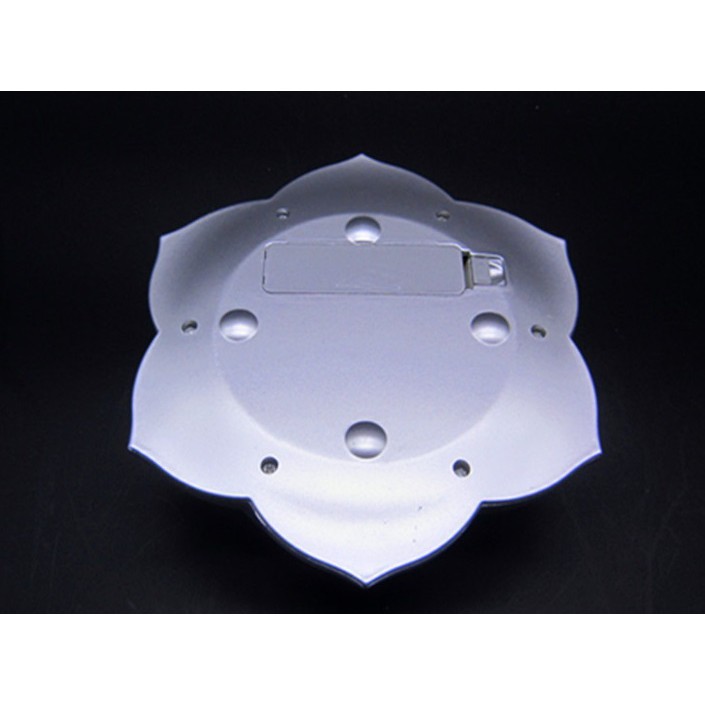 Đài sen xoay pin năng lượng mặt trời 4 đèn led trưng bày tượng phong thủy trang sức sang trọng