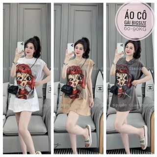 60-90kg anh bigsize áo phông sohot cô gái cho nàng chubby
