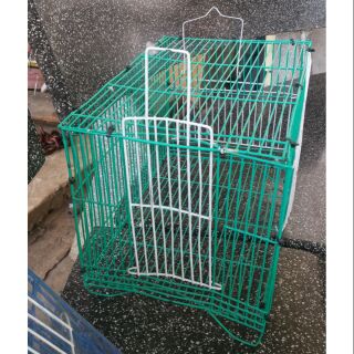 Combo Lồng màu nhựa tắm chim sâu và thau tắm